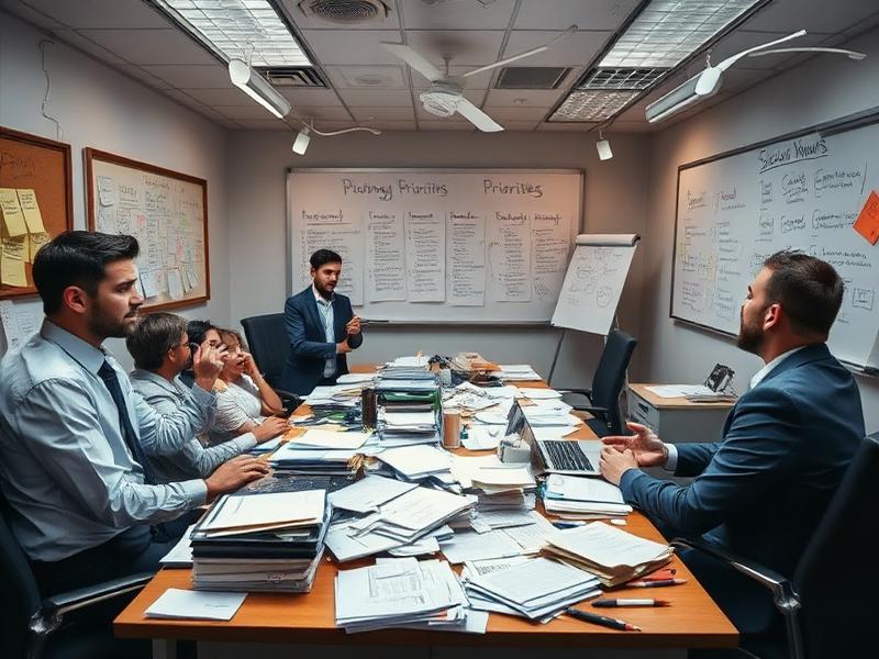 Before RhythmOps - Chaotic workplace