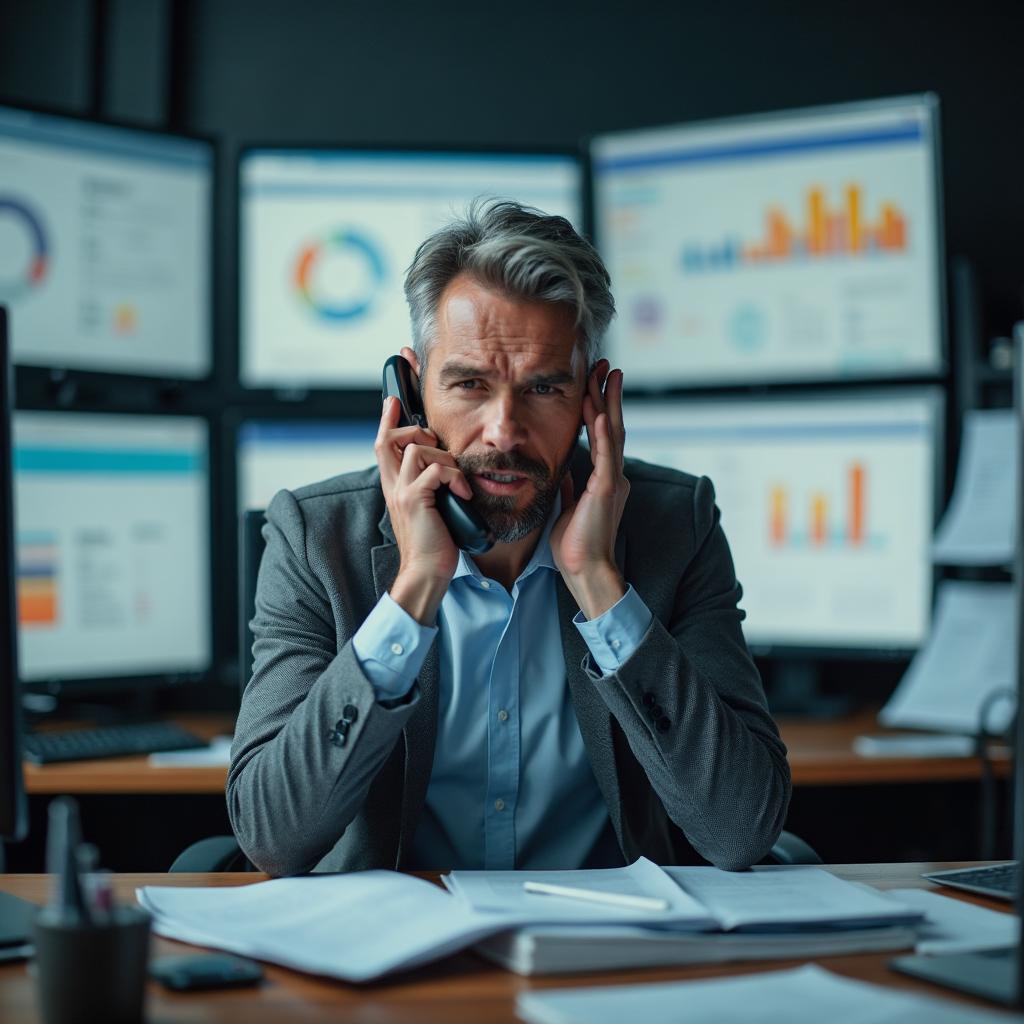 Frustrated business owner