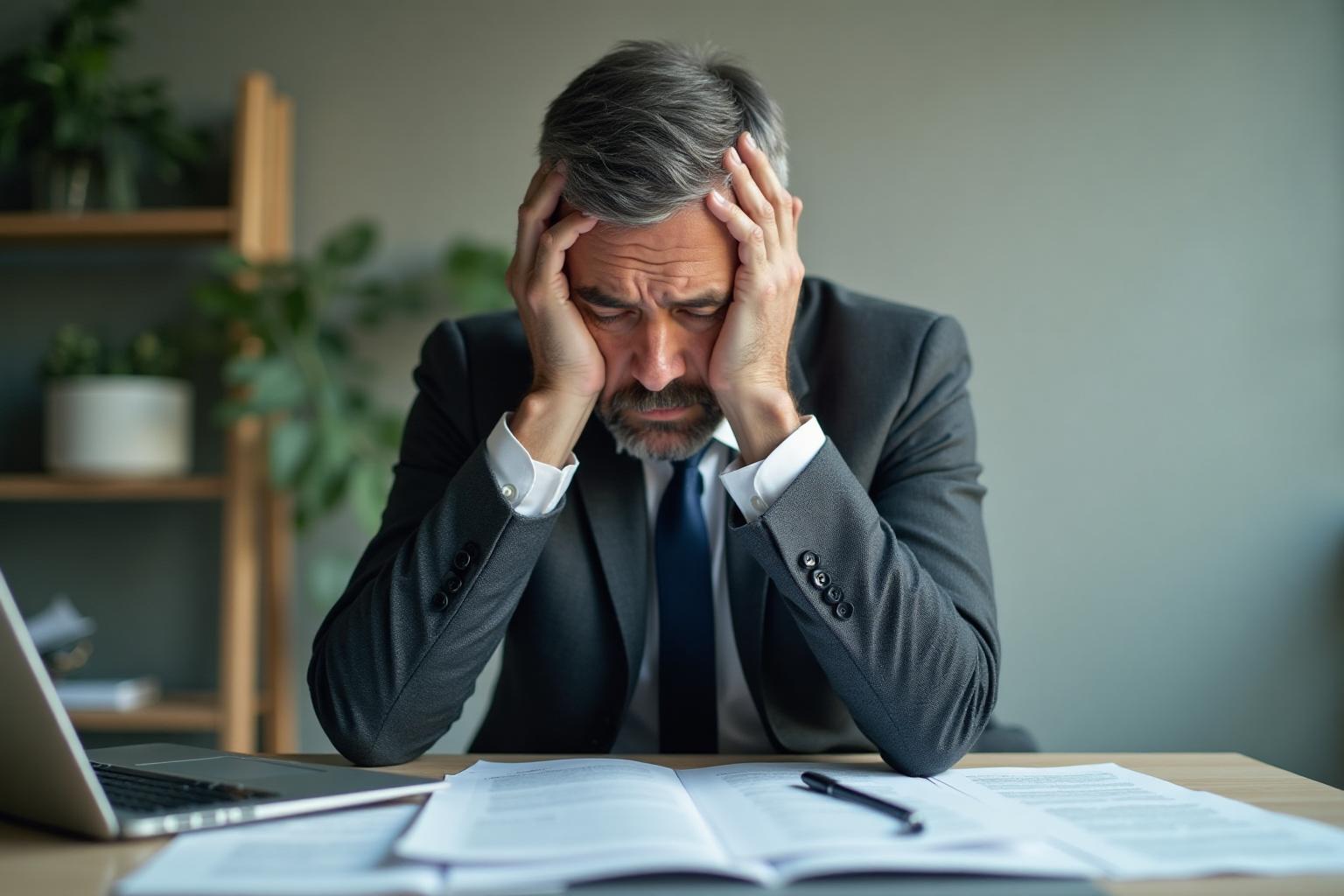 Frustrated business owner